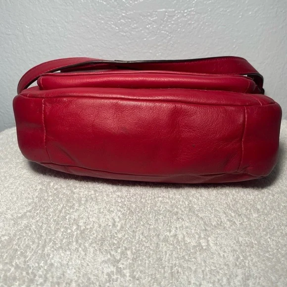 Coach Red Wine Taylor leather mini flap crossbody - Picture 4 of 12